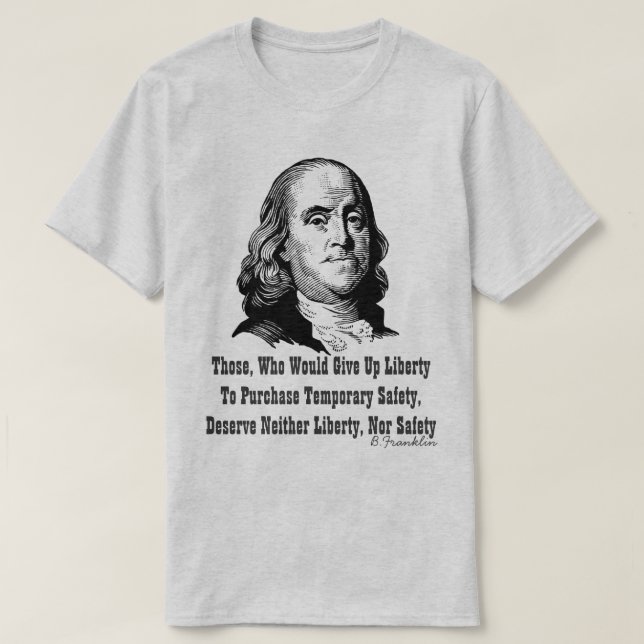 Liberdade Para T-Shirt De Segurança (Frente do Design)