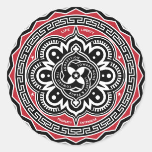 Liberdade Para Todos Os Autocolantes Insignia