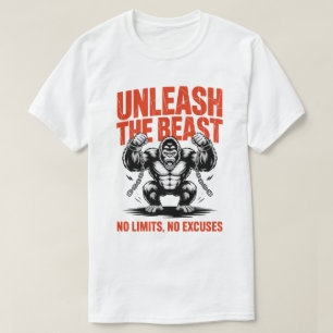 Libere a Camiseta de Motivação Fitness Gorila Selv