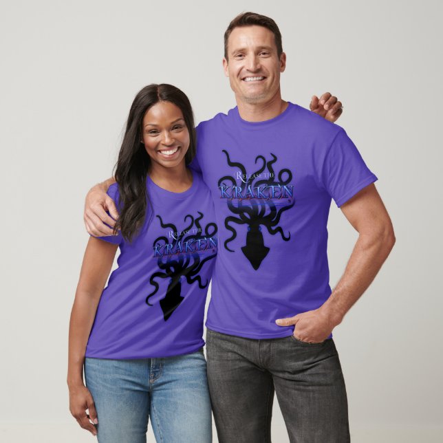Libere a camiseta Kraken-Color (Unissex)