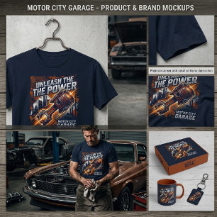 Libere o Poder, Camiseta Gráfica Motor City Garage