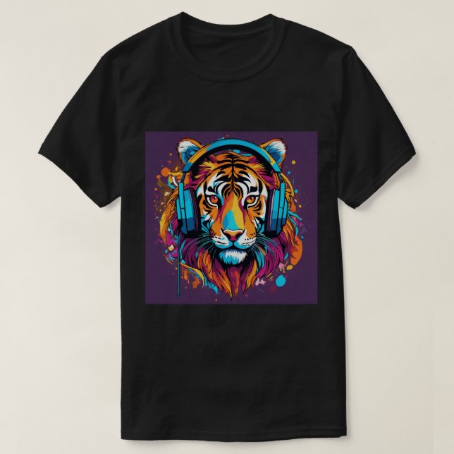 Libere o poder: Tiger Magic T-Shirt (Frente do Design)