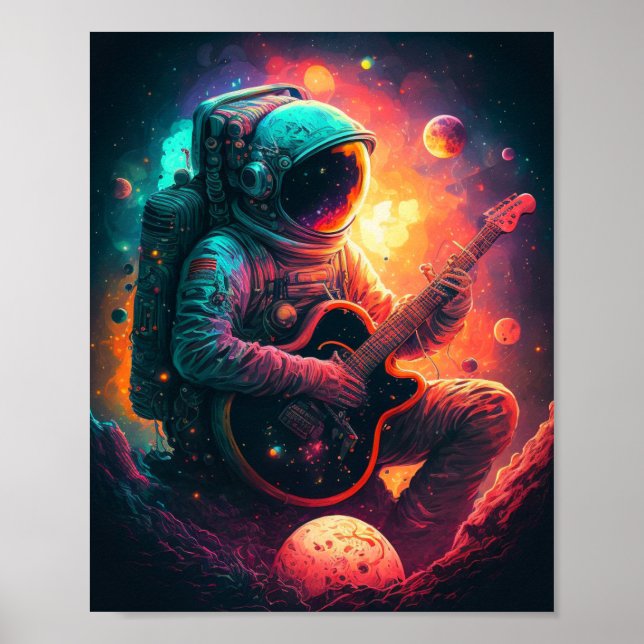 Libere seu lado criativo com o Poster de astronaut (Frente)