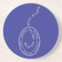 Liberte a Deusa na Porta copos Sandstone