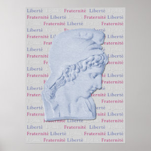 Liberté, Egalité, poster francês da liberdade d