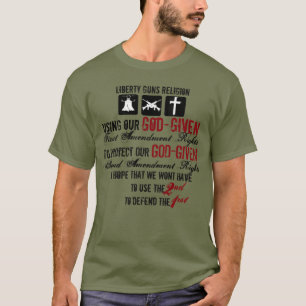 Liberty Guns Religião T-Shirt