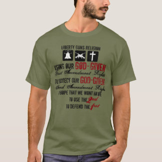 Liberty Guns Religião T-Shirt