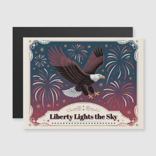 Liberty Ilumina o Céu • Cartão Comemorativo 1776–2
