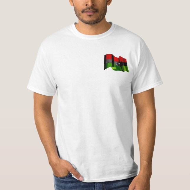 Líbia livre - bandeira líbio de camisas da (Frente)