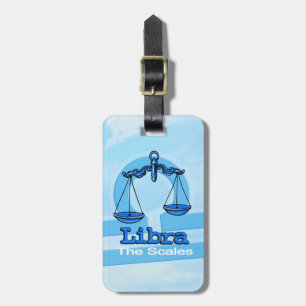 Libra a etiqueta de bagagem do horóscopo de ar