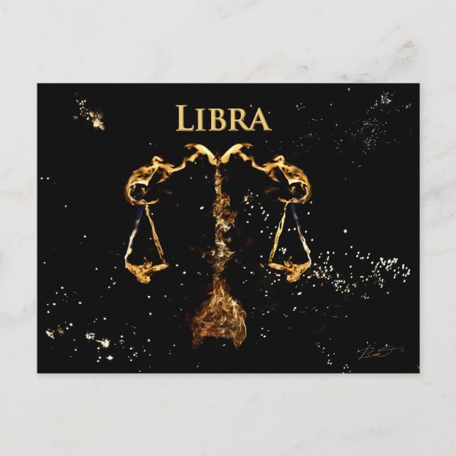 Libra - Cartão postal (Frente)