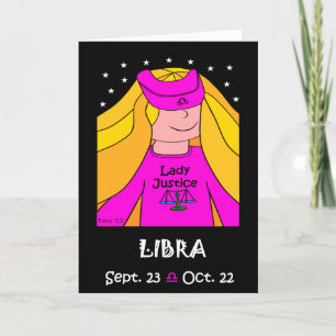 LIBRA - CARTÃO ZODIAC GREETING