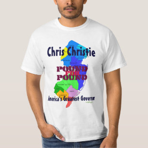 Libra de Chris Christie para o t-shirt da libra