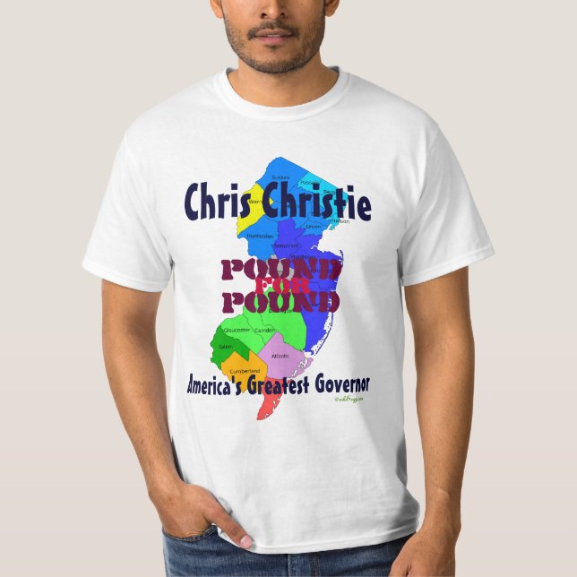 Libra de Chris Christie para o t-shirt da libra (Frente)