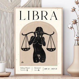 Libra Feminina - Poster Zodiac