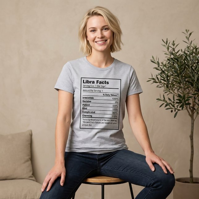 Libra Nutrição Fato Zodiac T-Shirt (Criador carregado)