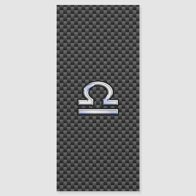 Libra - Sinal de Zodíaco na Impressão de Fibra de  (Frente)