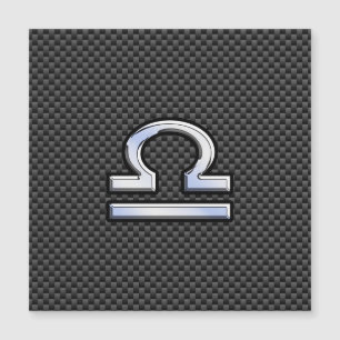 Libra - Sinal de Zodíaco na Impressão de Fibra de