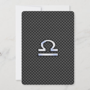 Libra - Sinal Zodiac sobre Impressão de fibra de c