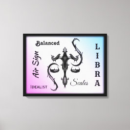 Libra Zodiac - Canvas