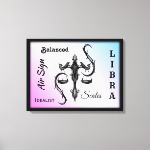 Libra Zodiac - Canvas