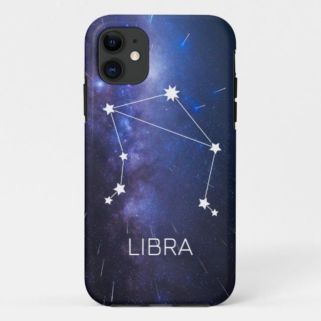 Libra Zodiac - Sinal de Estrela - capas de iphone  (Verso)