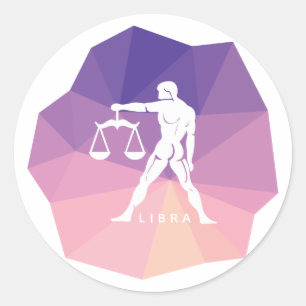 Libra zodiaca autocolante design moderno