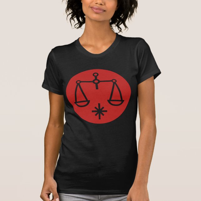 libra, zodiaco, camisa (Frente)