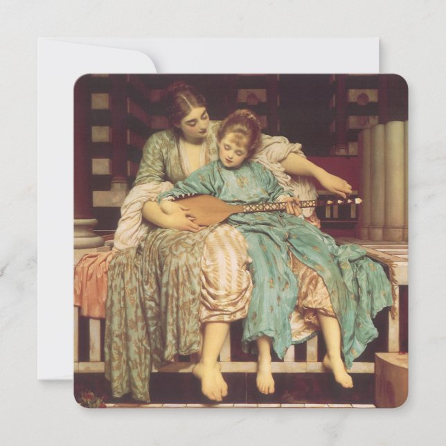 Lição de Música por Lord Frederic Leighton (Frente)