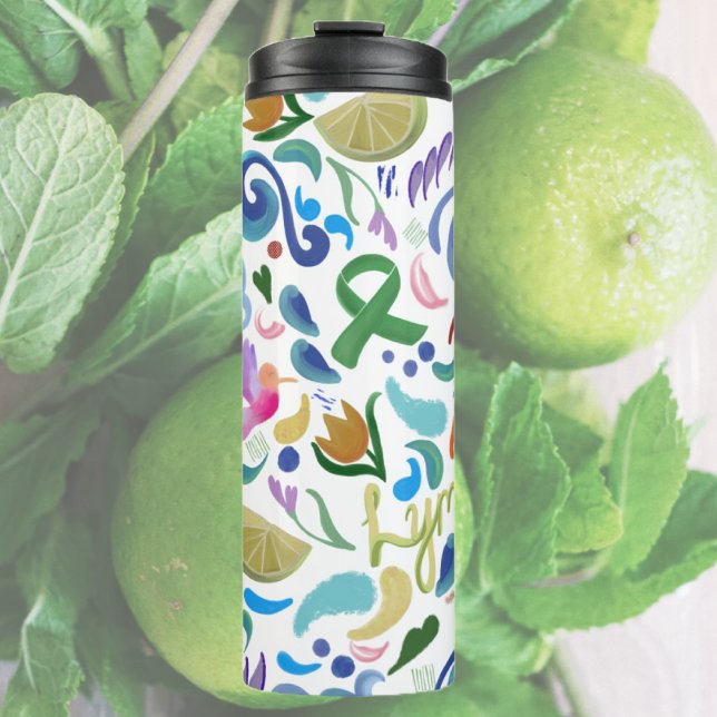 Liceu Doença Garrafa de Água (Lyme Disease Water Bottle Tumbler Gifts and Awareness #lyme #lymedisease)