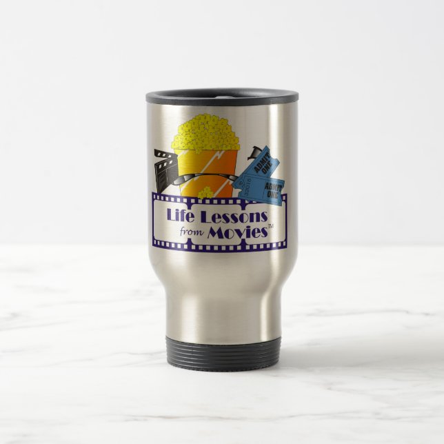 Lições da vida da caneca de viagem dos filmes (Centro)