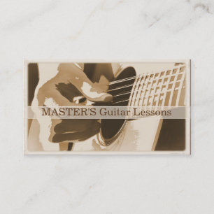 Lições de Guitarra/ Cartões de visitas de Venda