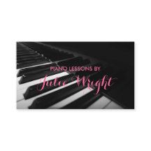 Lições de Piano, Cartão de visita de Instrutor de