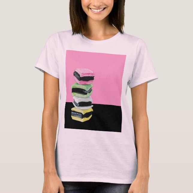 Licorice Alsorve T-shirt rosa para mulheres (Frente)