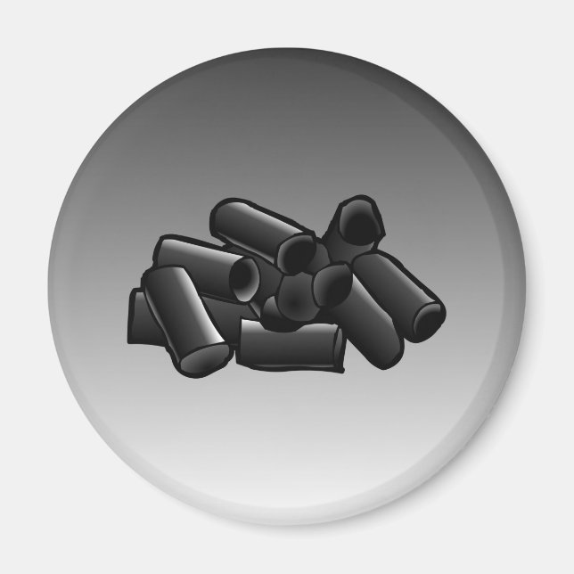 Licorice em um Íman circular (Frente)