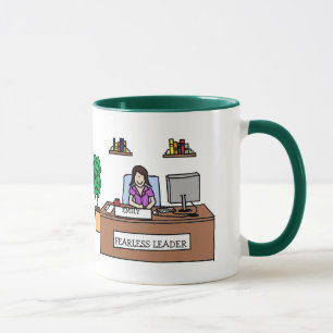 Líder sem medo - caneca personalizada dos desenhos