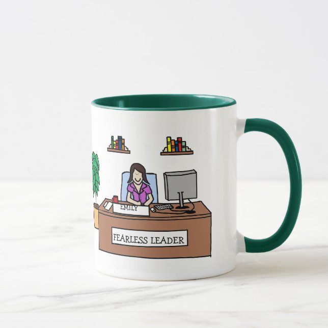 Líder sem medo - caneca personalizada dos desenhos (Direita)
