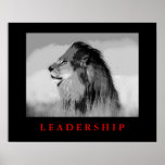Liderança Motivativa de pop Art King Lion Poster<br><div class="desc">Imagens Motivacionais sobre Liberdade e Coragem</div>