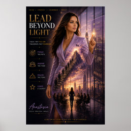 Liderar Além da Luz – Poster de Liderança Executiv