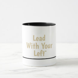 Liderar com a Esquerda - Caneca de Cerâmica com Ac