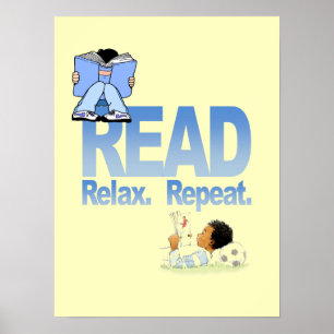 Lido, relaxe, e repita o poster