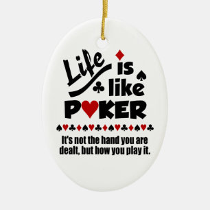 LIFE COMO ornamentos personalizados POKER