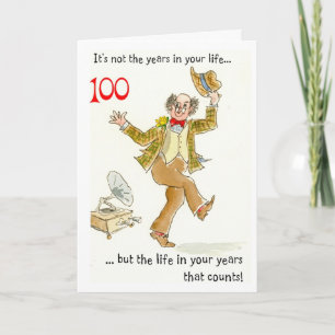 "Life in Your Year" - 100º Cartão de Aniversário
