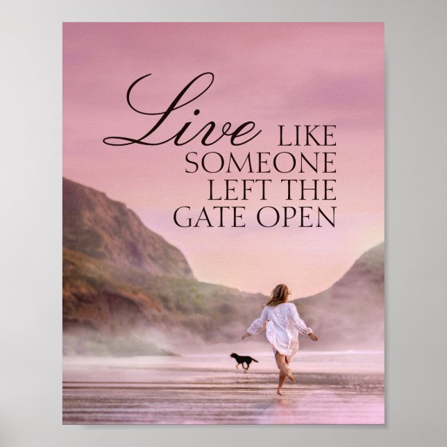 Life Quote Beach Photoshop Poster (Frente)