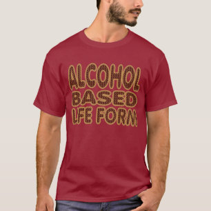 Lifeform à base de álcool que bebe a camisa de T