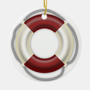 Lifesaver náutico dos enfeites de natal