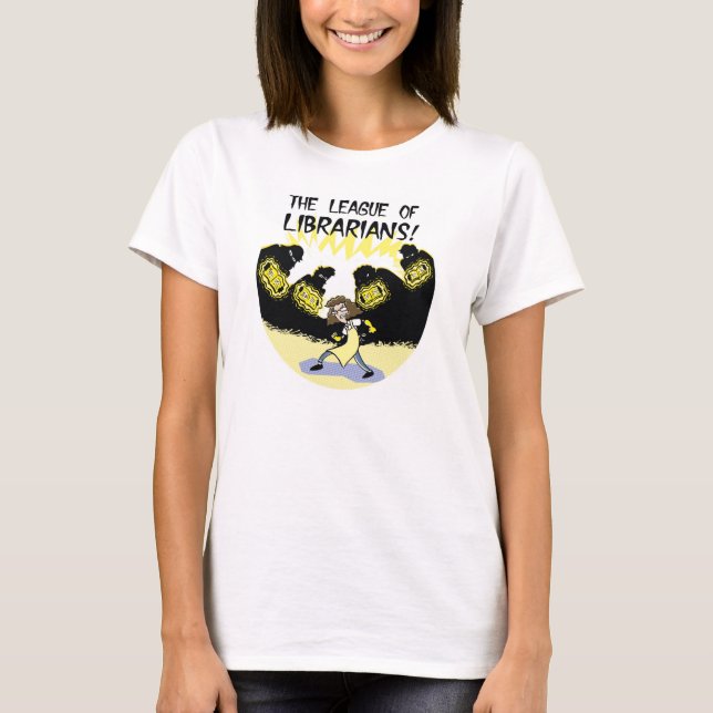 Liga do t-shirt dos bibliotecários (Frente)