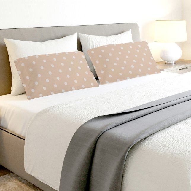 Light Brown Circles PatternPair Of Pillowcases (Criador carregado)