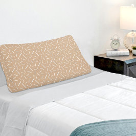 Light Brown Memphis Pattern Pillowcase