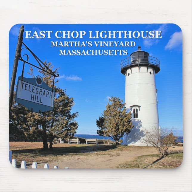 Lighthouse de East Chop, Massachusetts Mousepad (Frente)